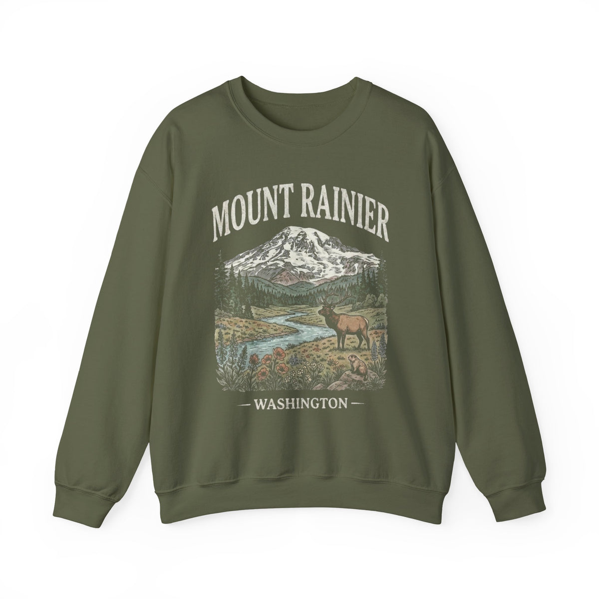 Mount Rainier National Park Crewneck