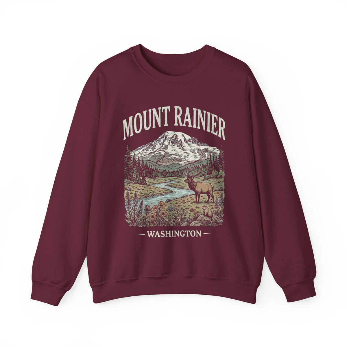 Mount Rainier National Park Crewneck