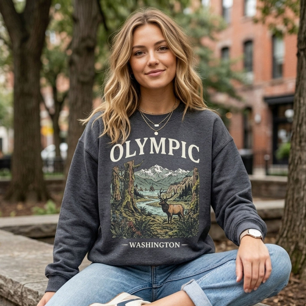 Olympic National Park Crewneck