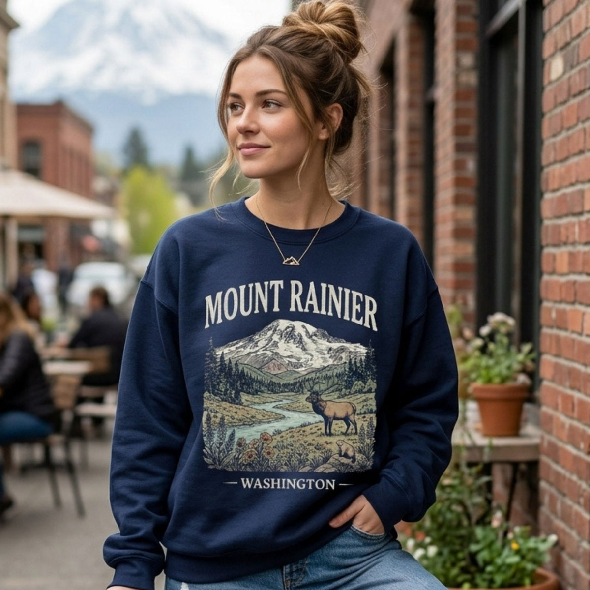 Mount Rainier National Park Crewneck