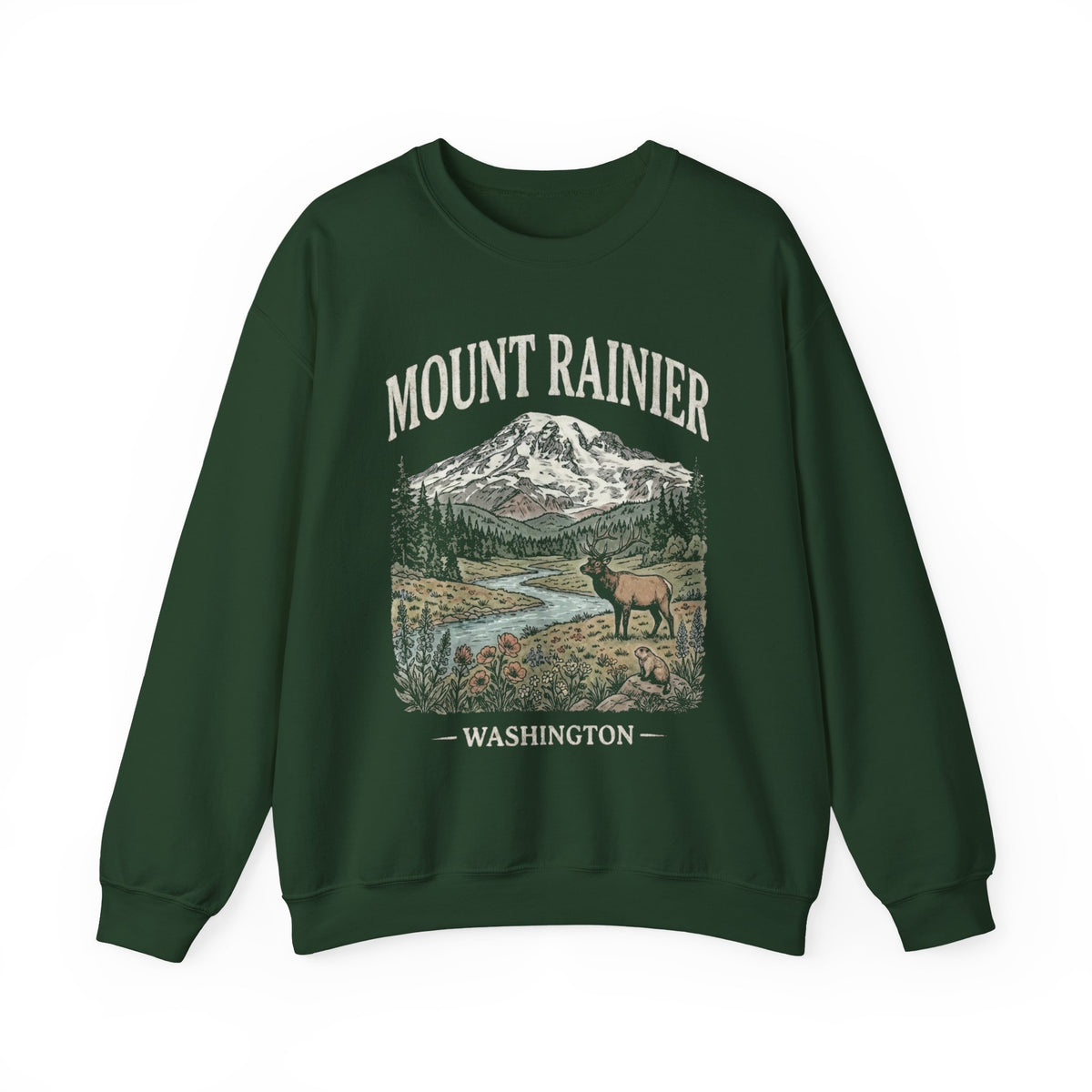 Mount Rainier National Park Crewneck
