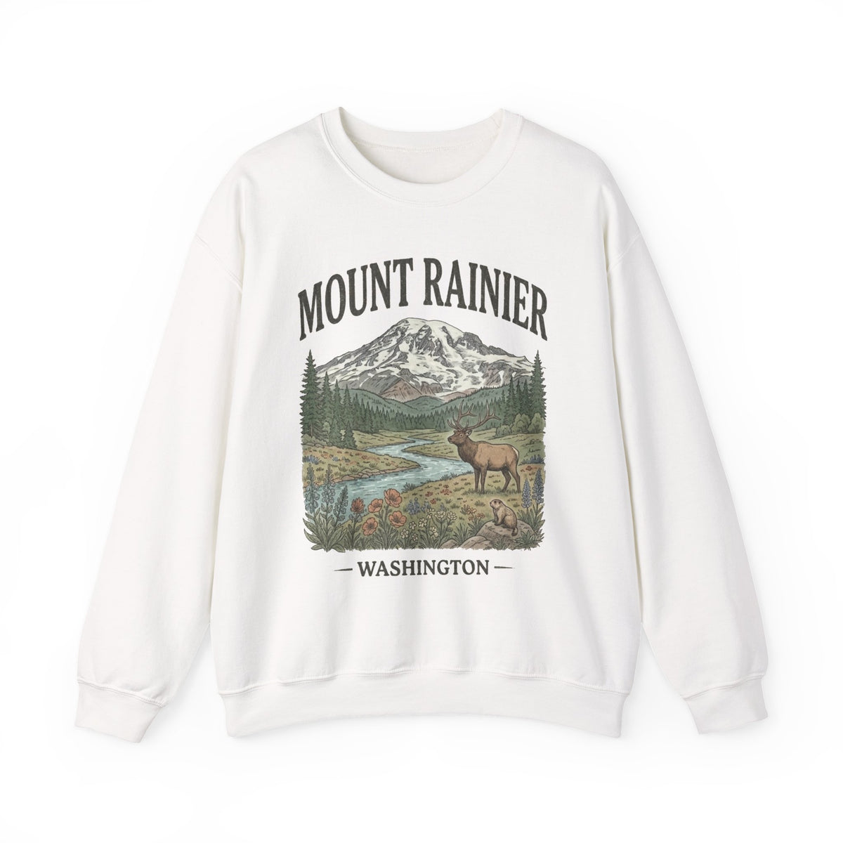 Mount Rainier National Park Crewneck